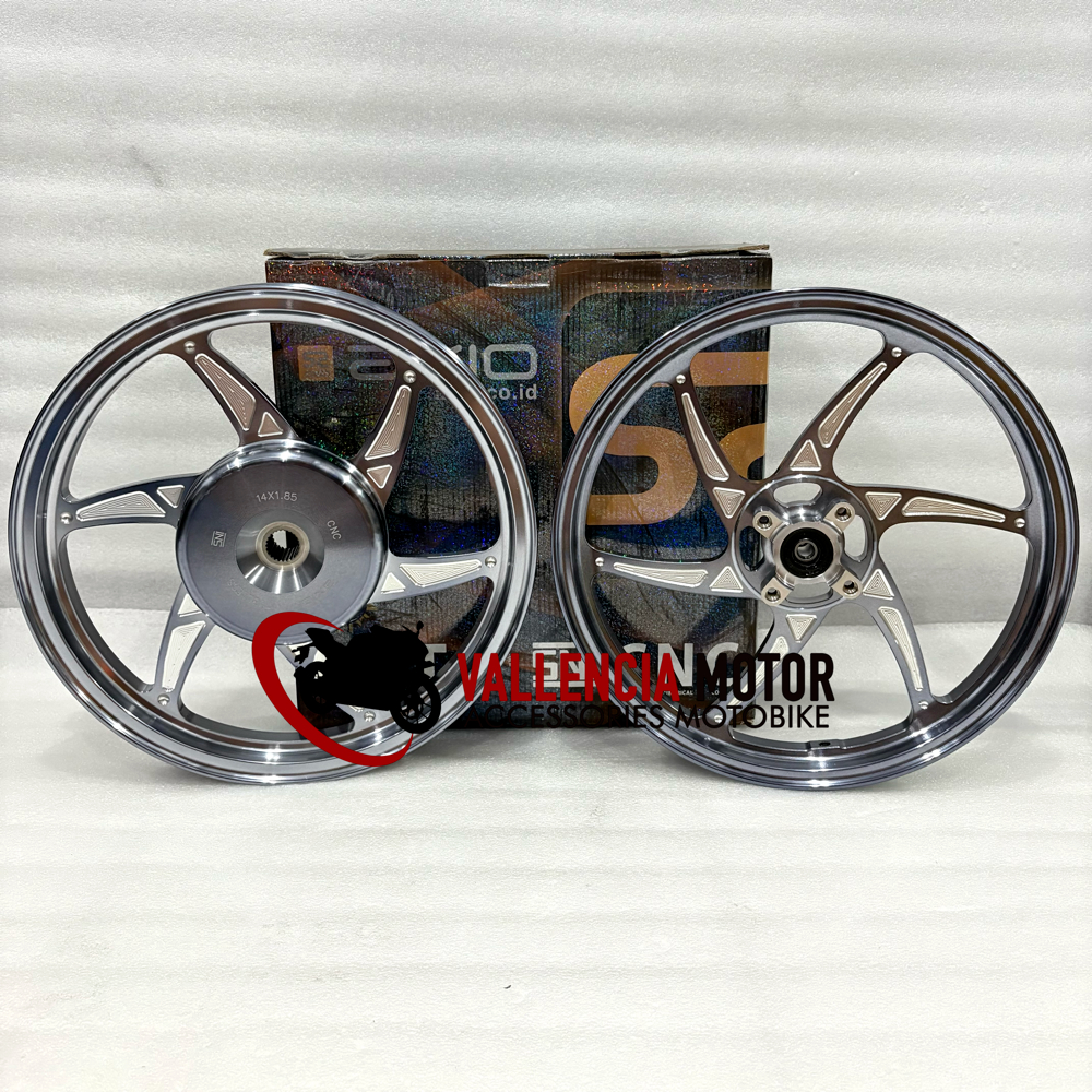 VELG AXIO SIXSTAR VARIO110/125/150/ BEAT/SCOOPY/GENIO/SPACY RING 14 VELG AXIO P6 SIXSTAR