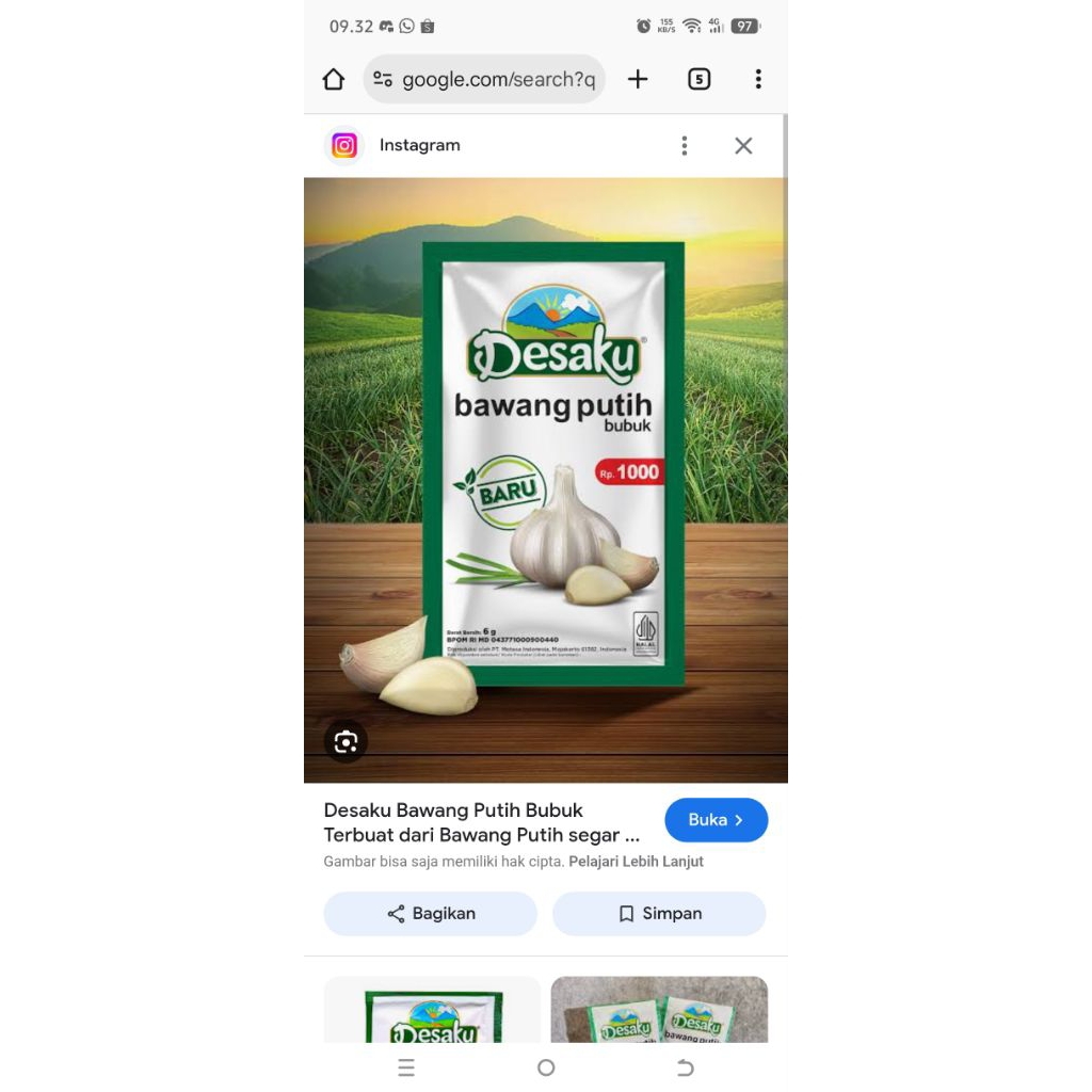 Desaku bawang putih bubuk