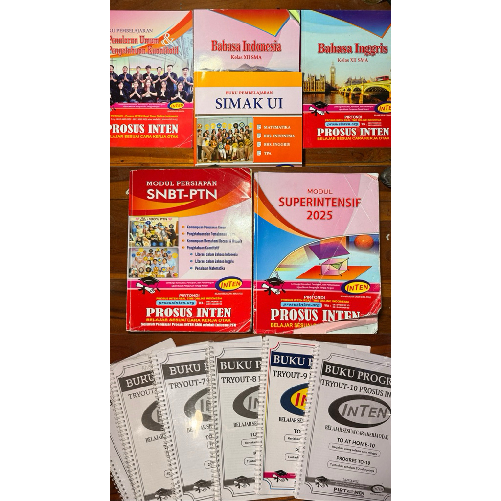 BUKU UTBK SNBT PROSUS INTEN 2025 CHAT UNTUK KONDISI BUKU