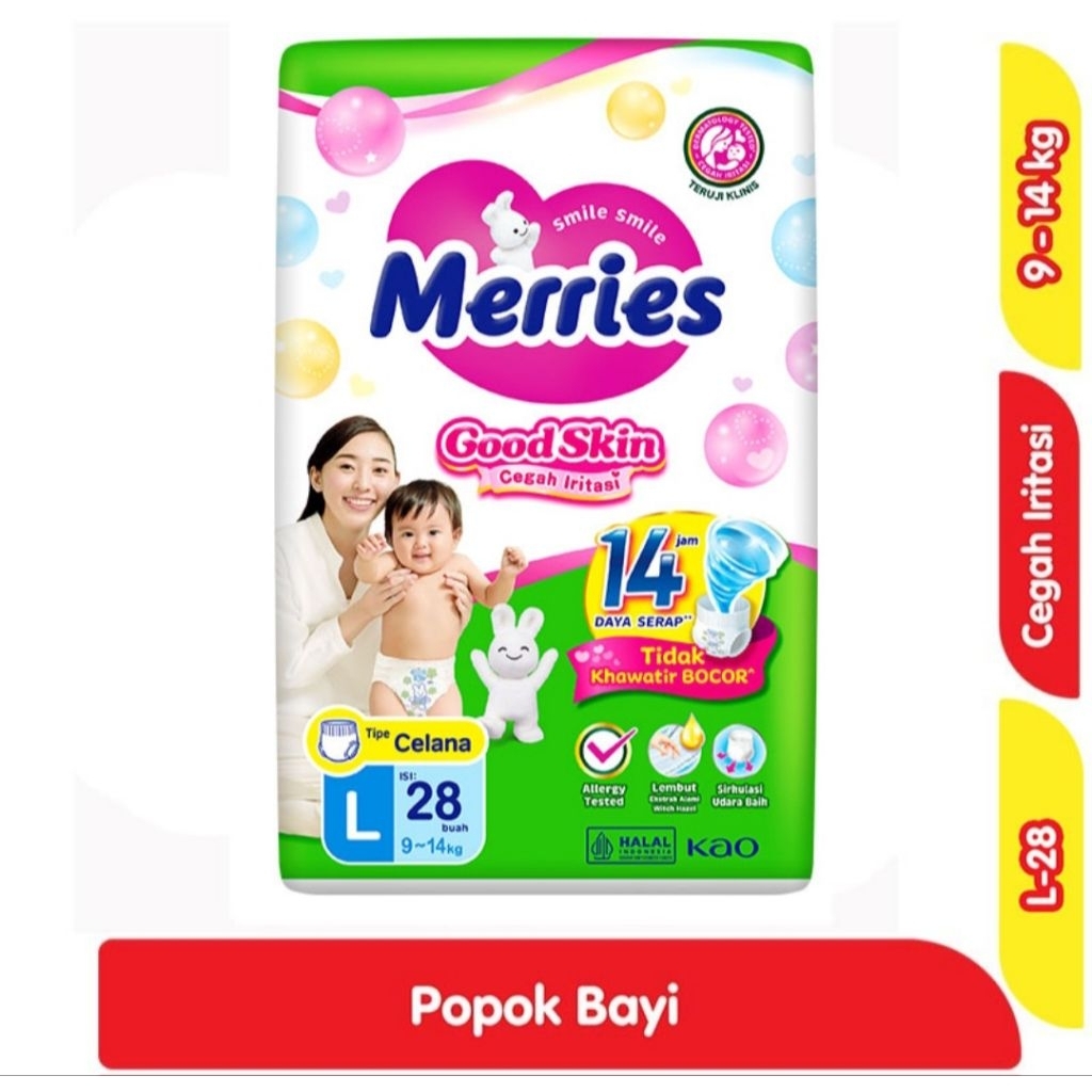 Merries popok bayi L 20