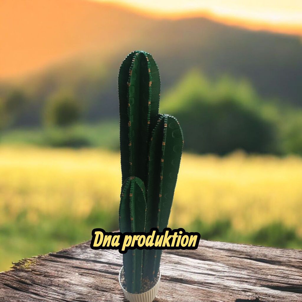 (1set)kaktus koboi berikut pot, kaktus palsu, kaktus imitasi kaktus estetik 1 set berikut potnya