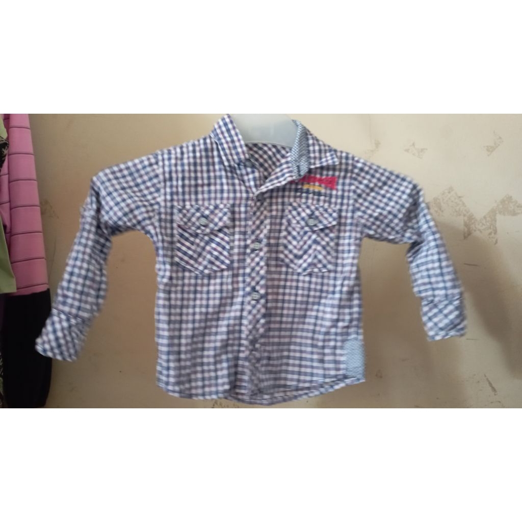 kemeja + celana otw satu stel masih like new brand zucchini