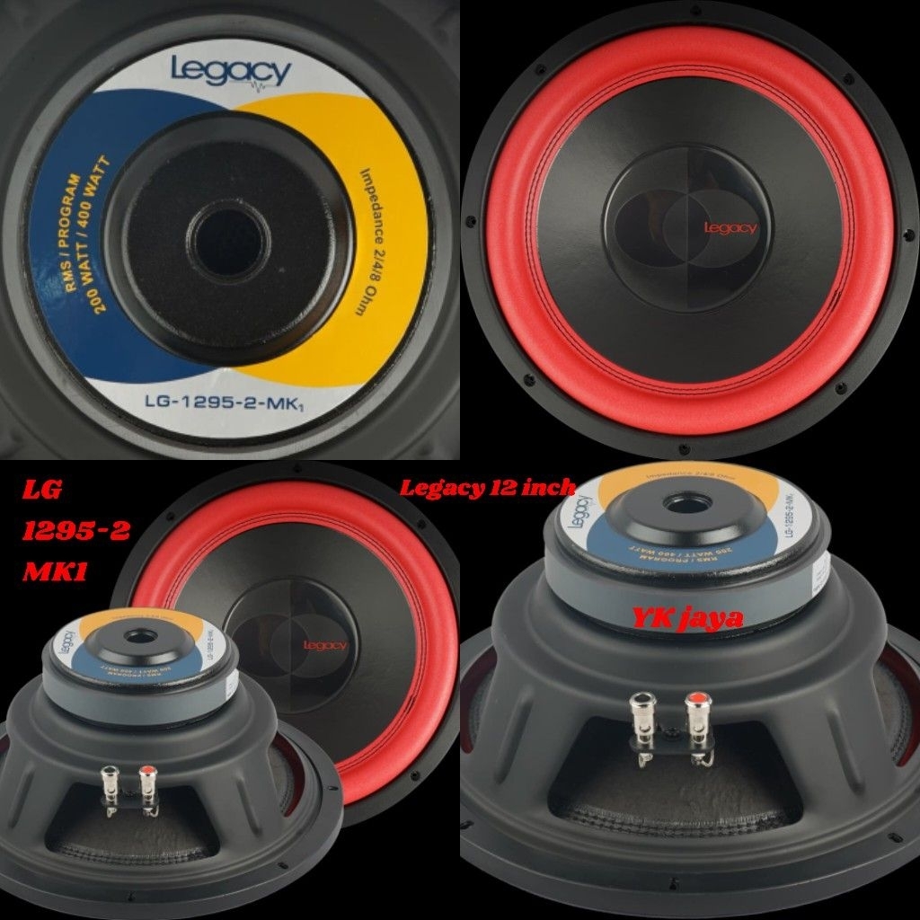 Legacy speaker komponen subwoofer 12 inch LG 1295-2 MK1 speker subwoofer 12" spiker subwoofer 12in o