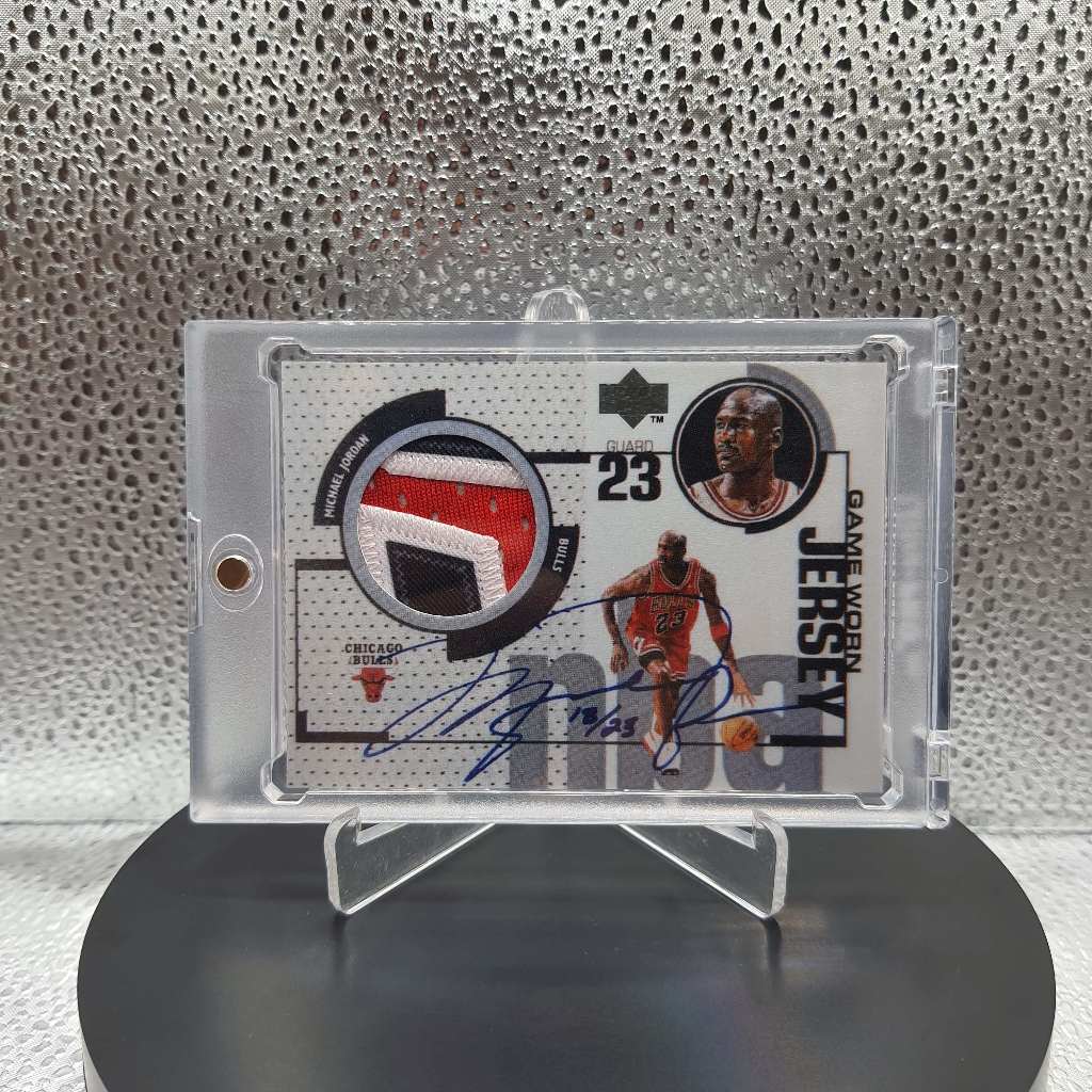 392. Kartu Basket - Custom Card 1998-99 Upper Deck Jordan Jersey Autographs #MJx-GJ Michael Jordan