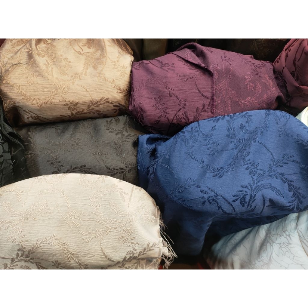 Jacquard Premium Lembut Halus Adem Bahan Baju Kebaya Rok Kain