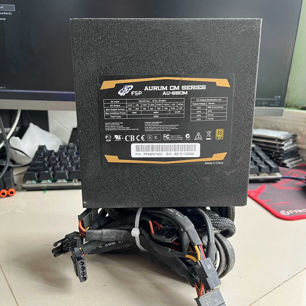 PSU GAMING FSP AURUM 650W 80+ GOLD V1