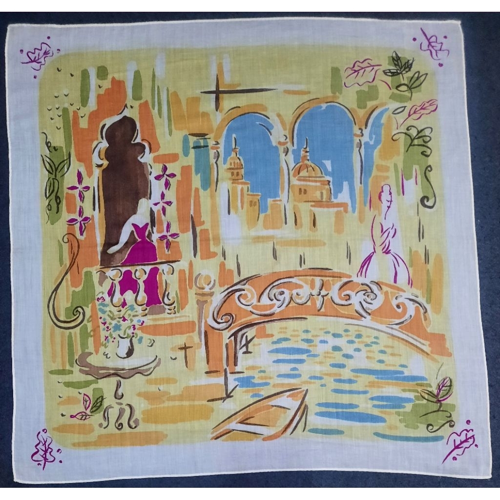 Vintage Art Bandana / Scarf / Handkerchief /  Slayer / Saputangan / Neckwear / Vintage/ Souvenir