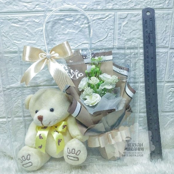 01THB. Hampers buket | teddy bear | buket bunga | tas buket | kado ulang tahun | hadiah wisuda | gra