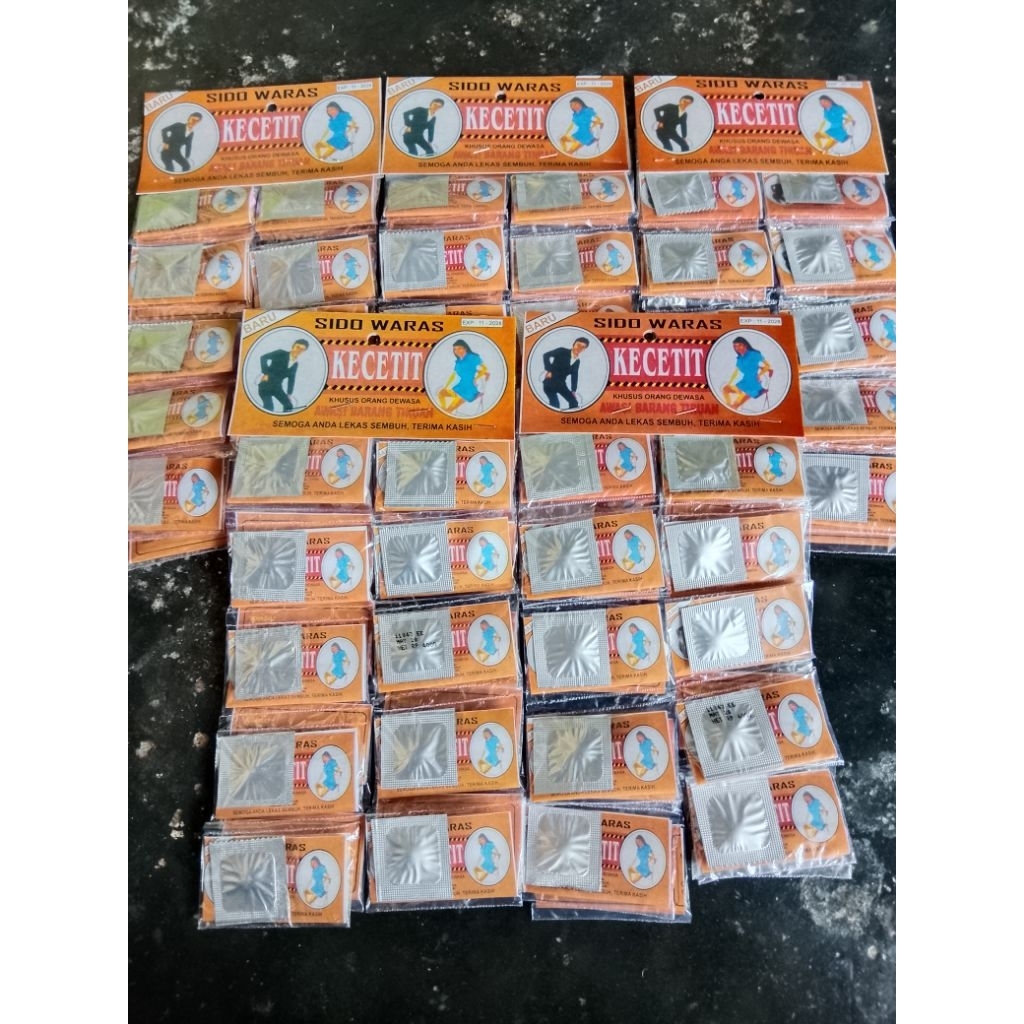 kecetit sido waras putih(5 renteng)