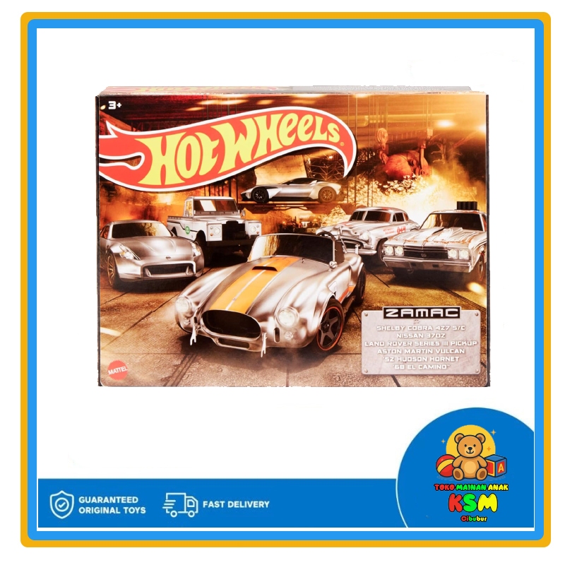 Hot Wheels Zamac 6-Pack Original – Set Mobil Diecast 1:64 Koleksi Limited Edition