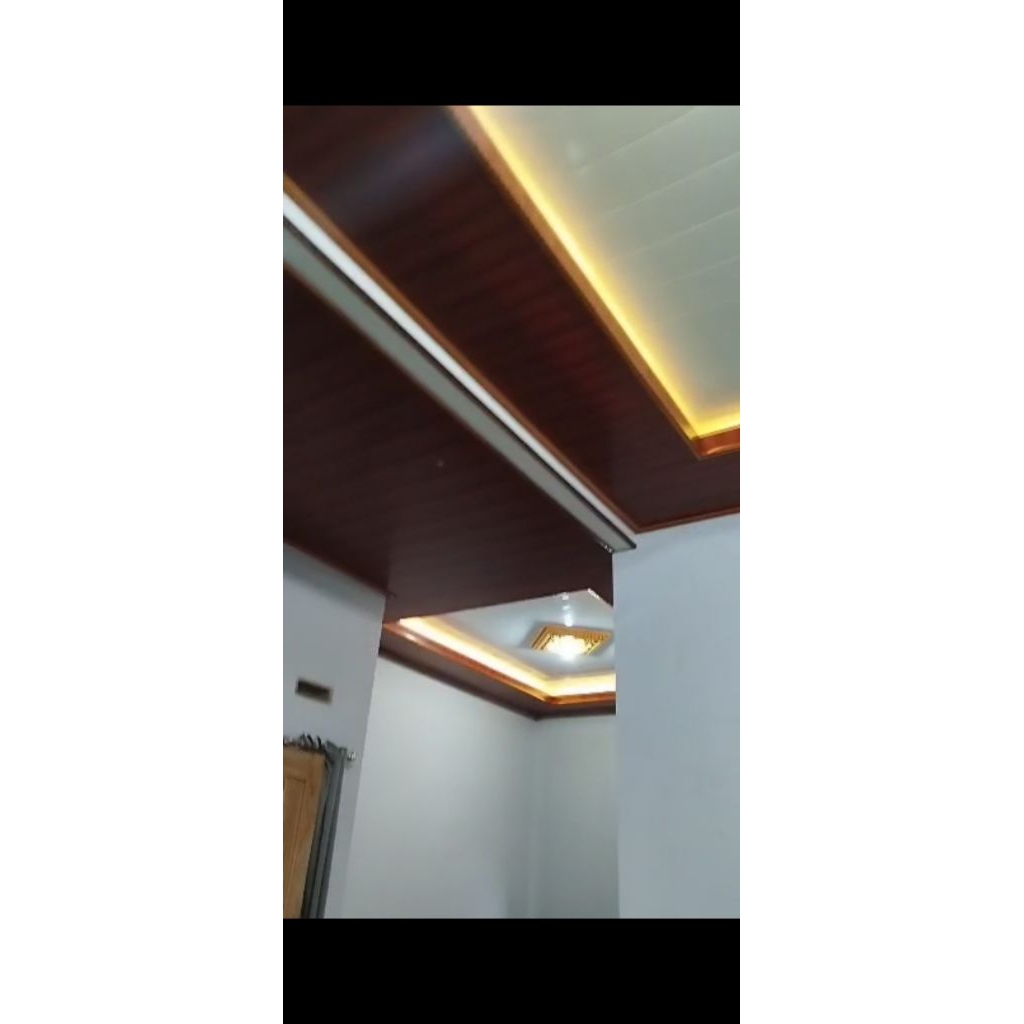 plafon pvc terpasang/plafon pvc tebal 8mm