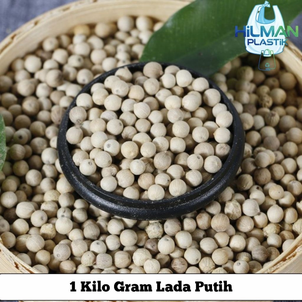 1Kg Lada Putih Merica Butiran Merica Utuh Bumbu Masak Bumbu Dapur