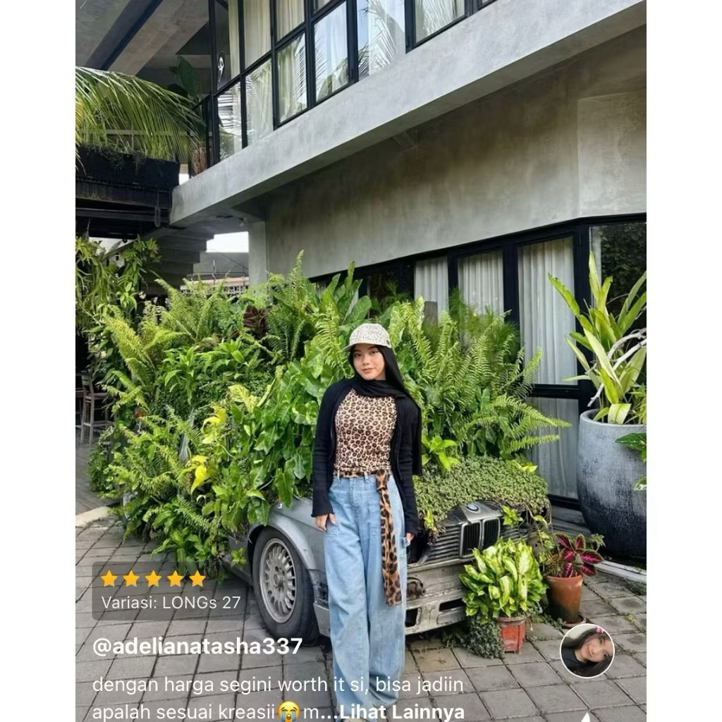 (SayGlowry )Syal Wanita Motif Scarf Leher Scraft Import Korea Fashion Polos
