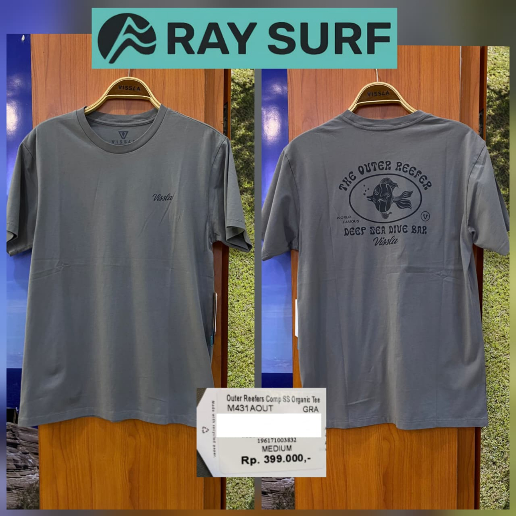 RAYSURF VISSLA T-SHIRT PRIA M431AOUT-GRA ORIGINAL