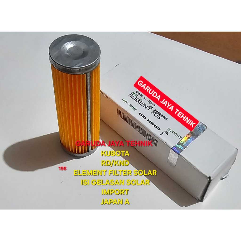 Mesin kubota RD. element filter solar kubota RD. element FOS kubota RD. Isi glas solar kubota RD. im