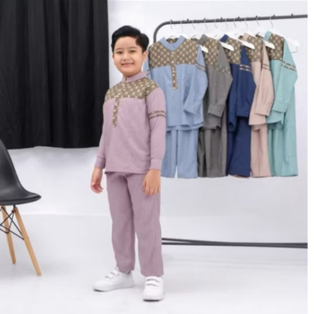 NEW BAJU KOKO WARNA SALEM UKURAN M