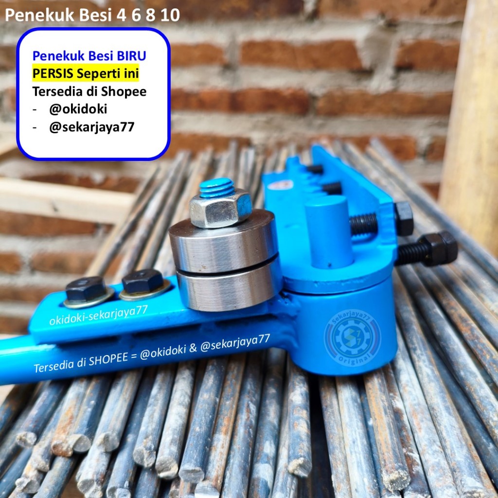 Alat penekuk besi Begel behel 4mm 6mm 8mm 10mm BEARING BESI PADAT OKf09