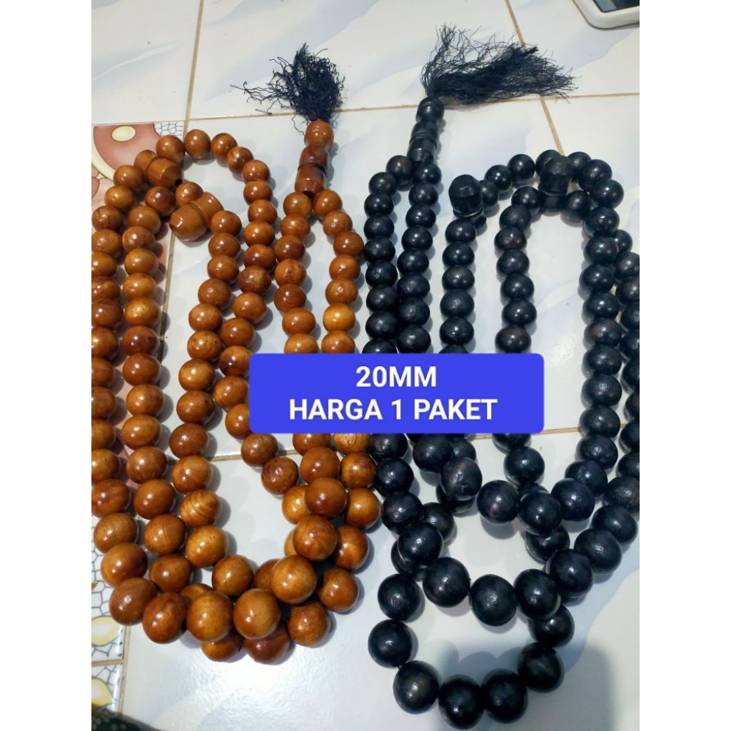 tasbih hiasan dinding tasbih jumbo 20mm tasbih 99 butir
