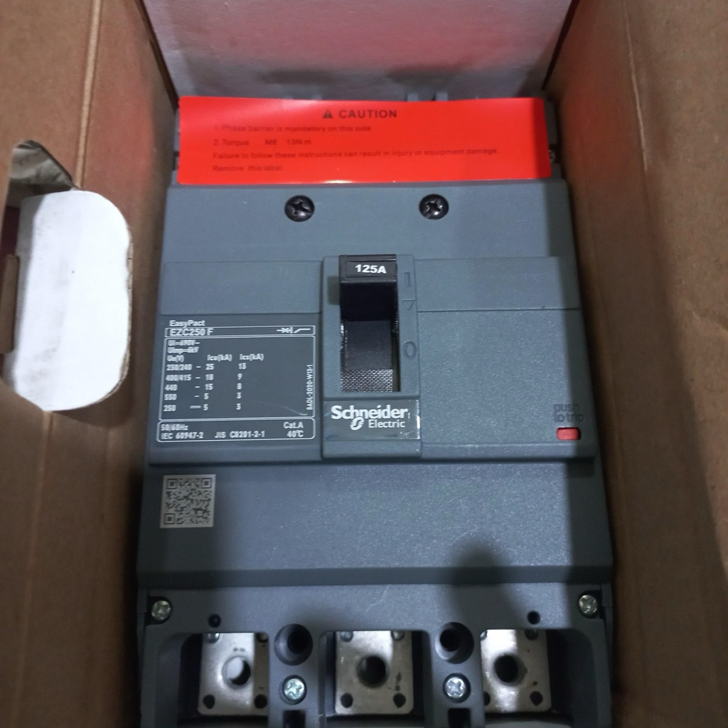 Mccb EZC250F3125 Schneider 3phase 125a original