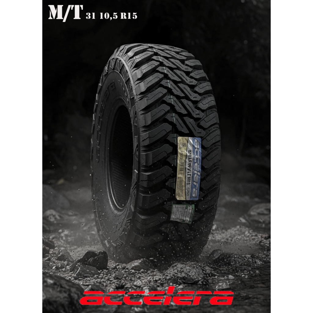 Ban Mobil Ukuran 31 Ban MT R15 Size 31 10,5 R15 Merek Accelera Ban Luar Kasar