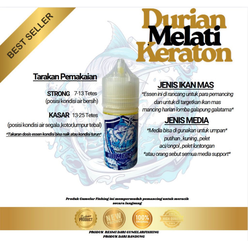 TERLARIS ESSEN IKAN MAS AROMA DURIAN MELATI