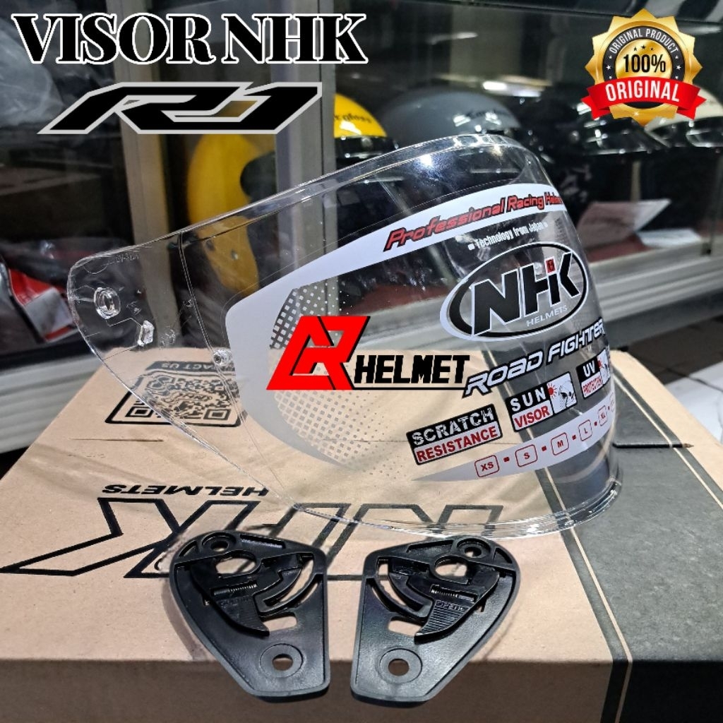 original kaca helm NHK R1 double visor|visor nhk r1 lama