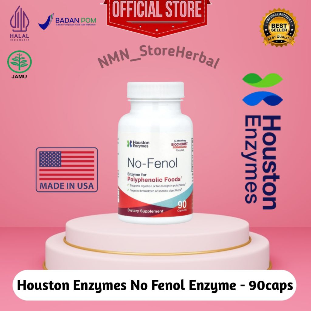 Houston Enzymes No Fenol Enzyme For PolyPhenolic 90 Caps