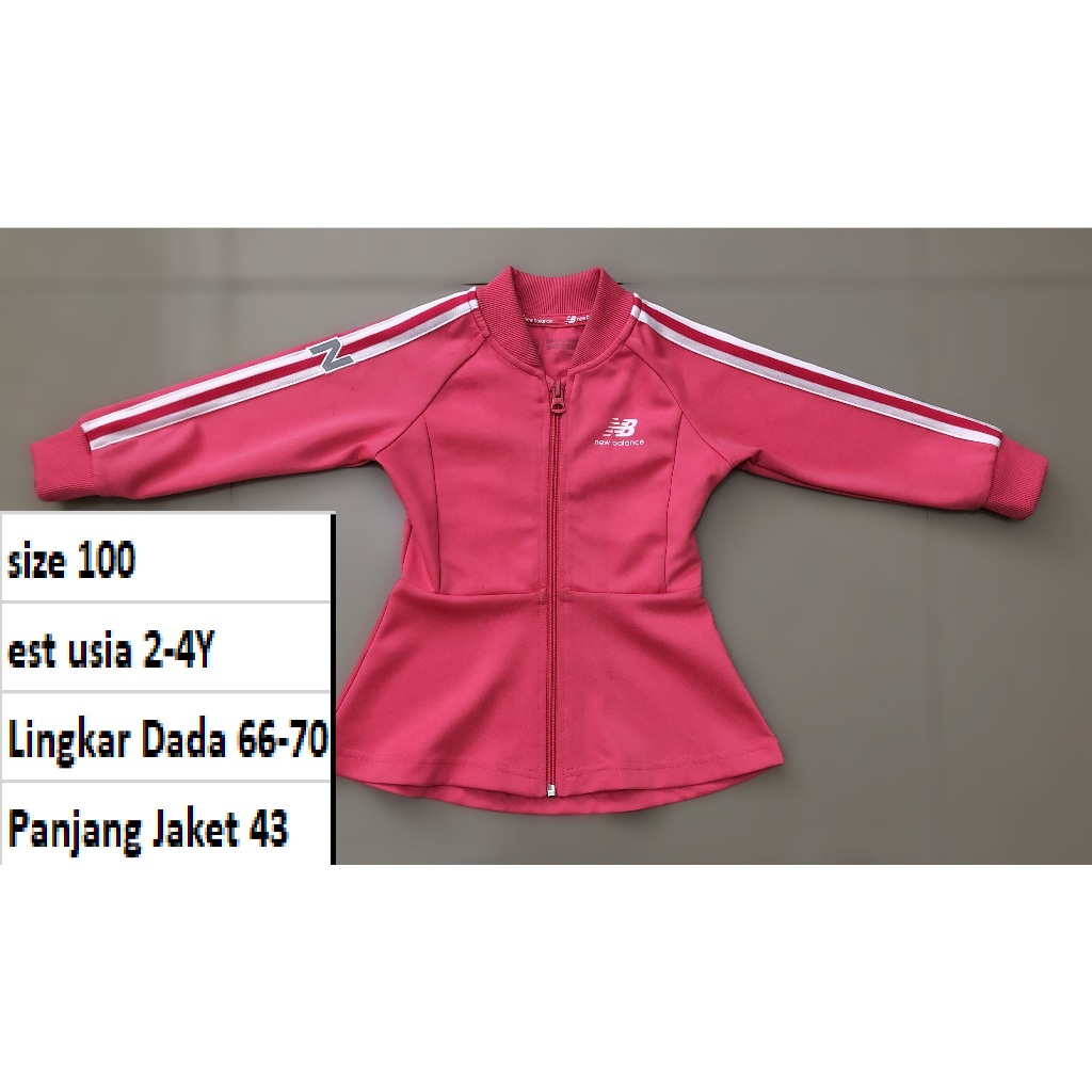 NB - Jaket Tracktop Pink Coat Anak Premium Second Preloved