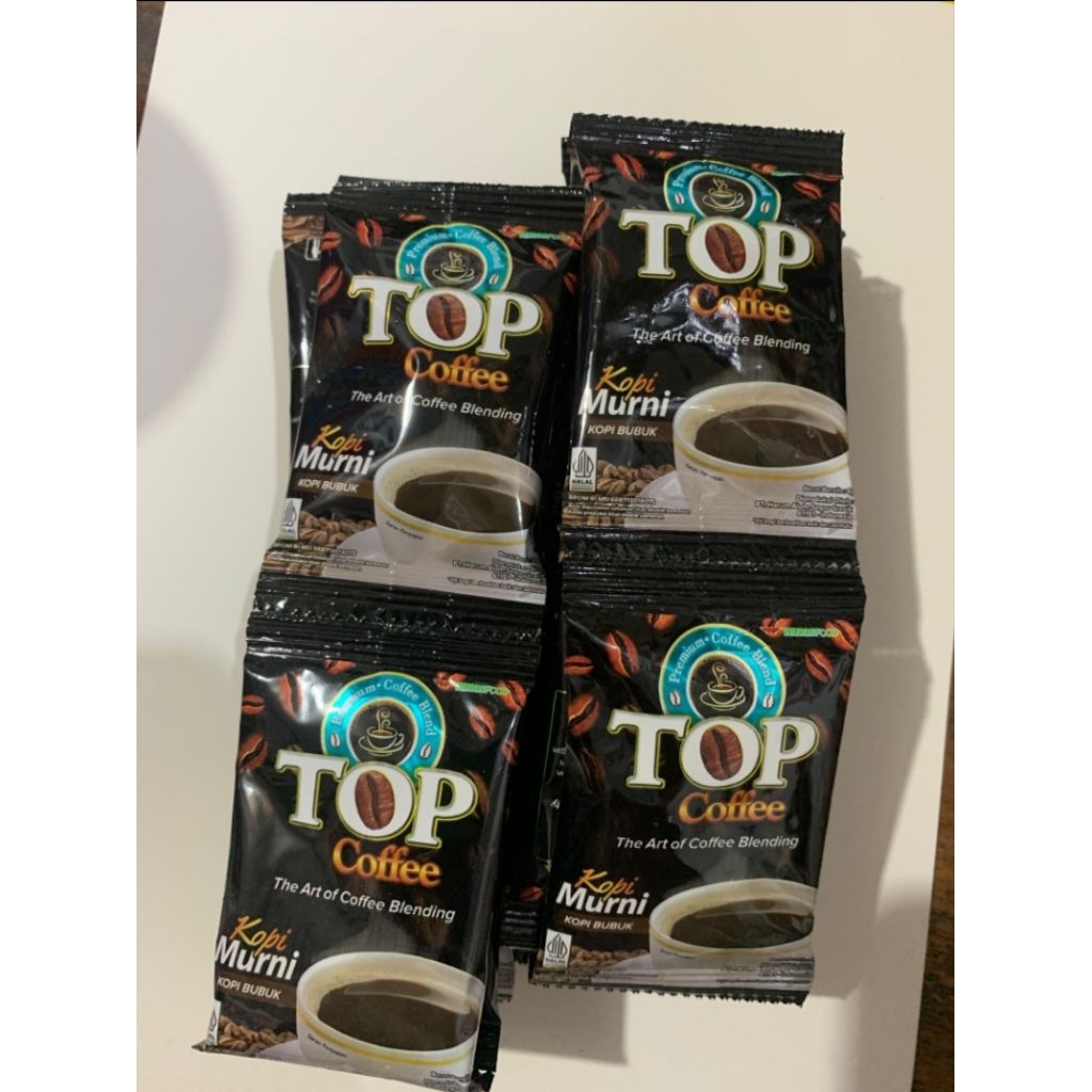 TOP COFFE KOPI MURNI MINI 1Renceng 10pcs