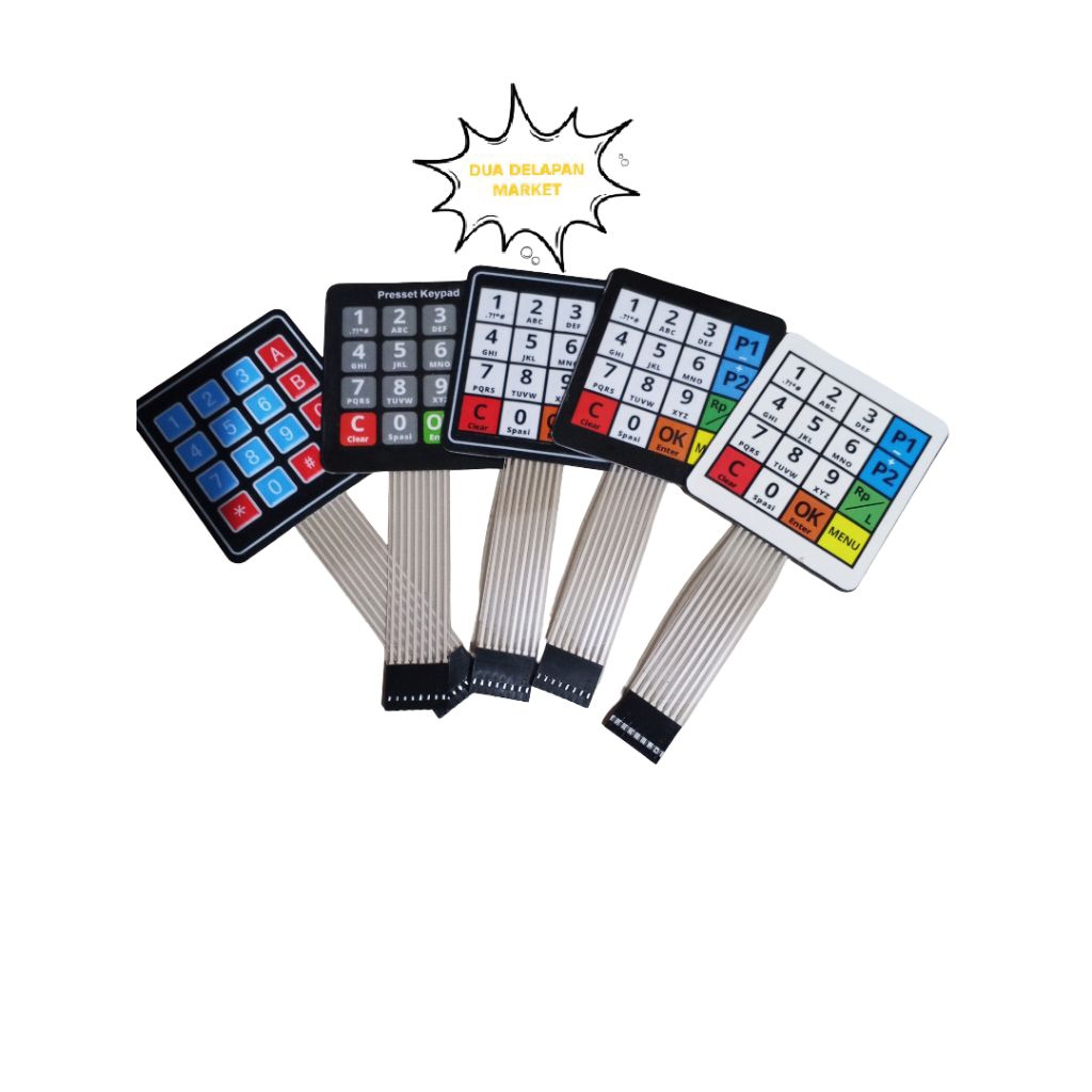 Tombol Keypad Pom mini original Keypad Standar, Keypad laminasi, Dan Keypad Best Presset Pom Mini Pe