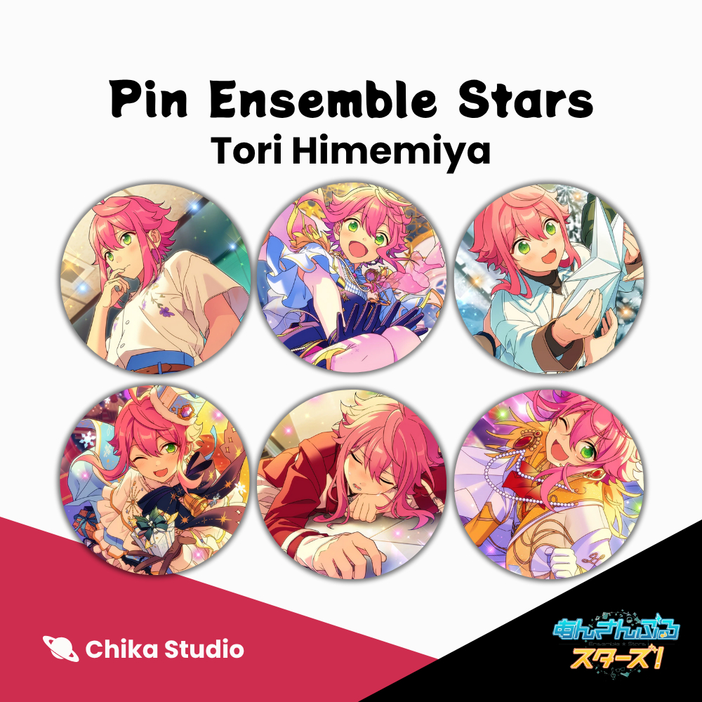 [Fan Merch] Pin Button Peniti Ensemble Stars - Tori Himemiya | 25mm 32mm 44mm 58mm 75mm