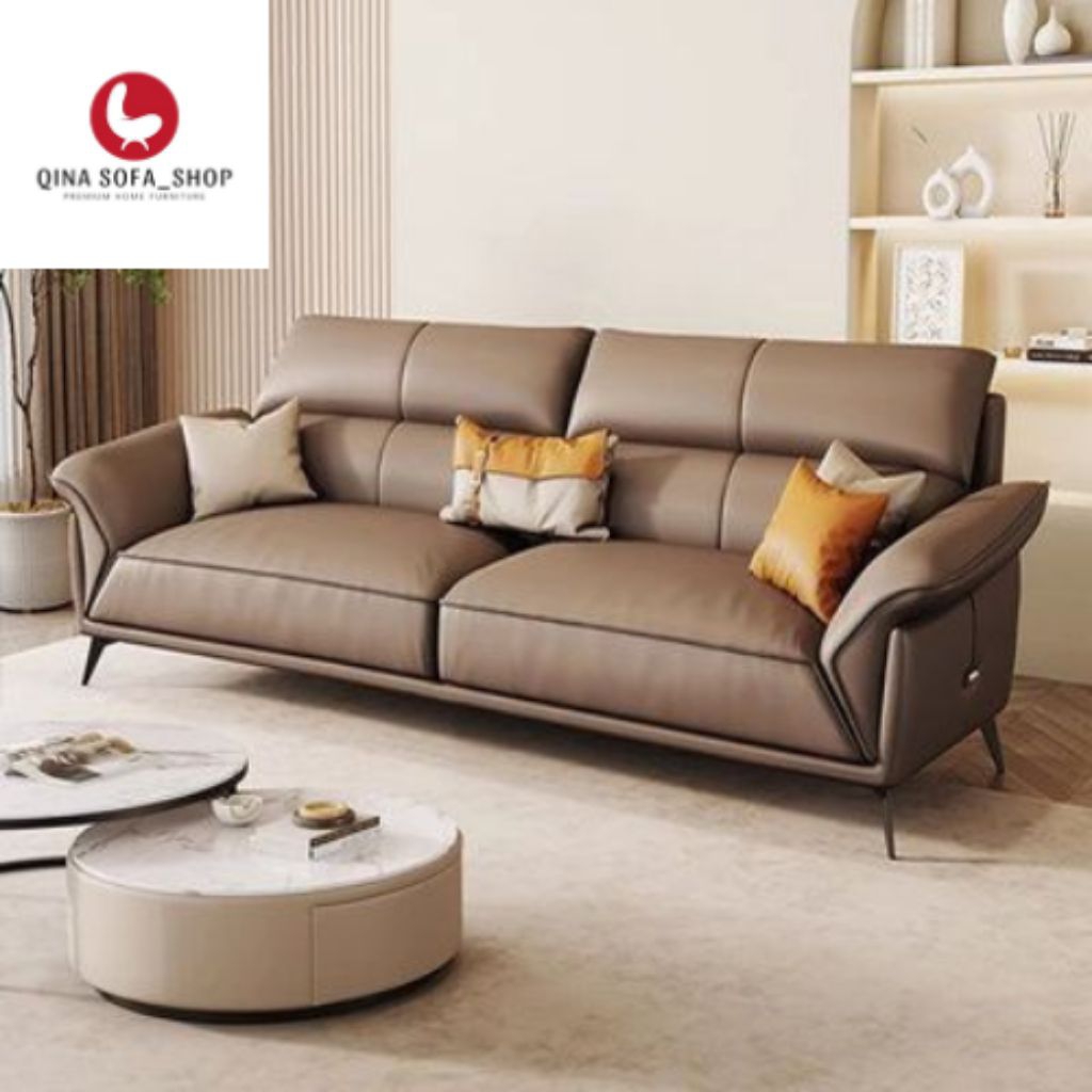 IDEA- SOFA 3 Seater Custom Sofa Super Empuk Berbahan Kulit Oscar Berkualitas Premium