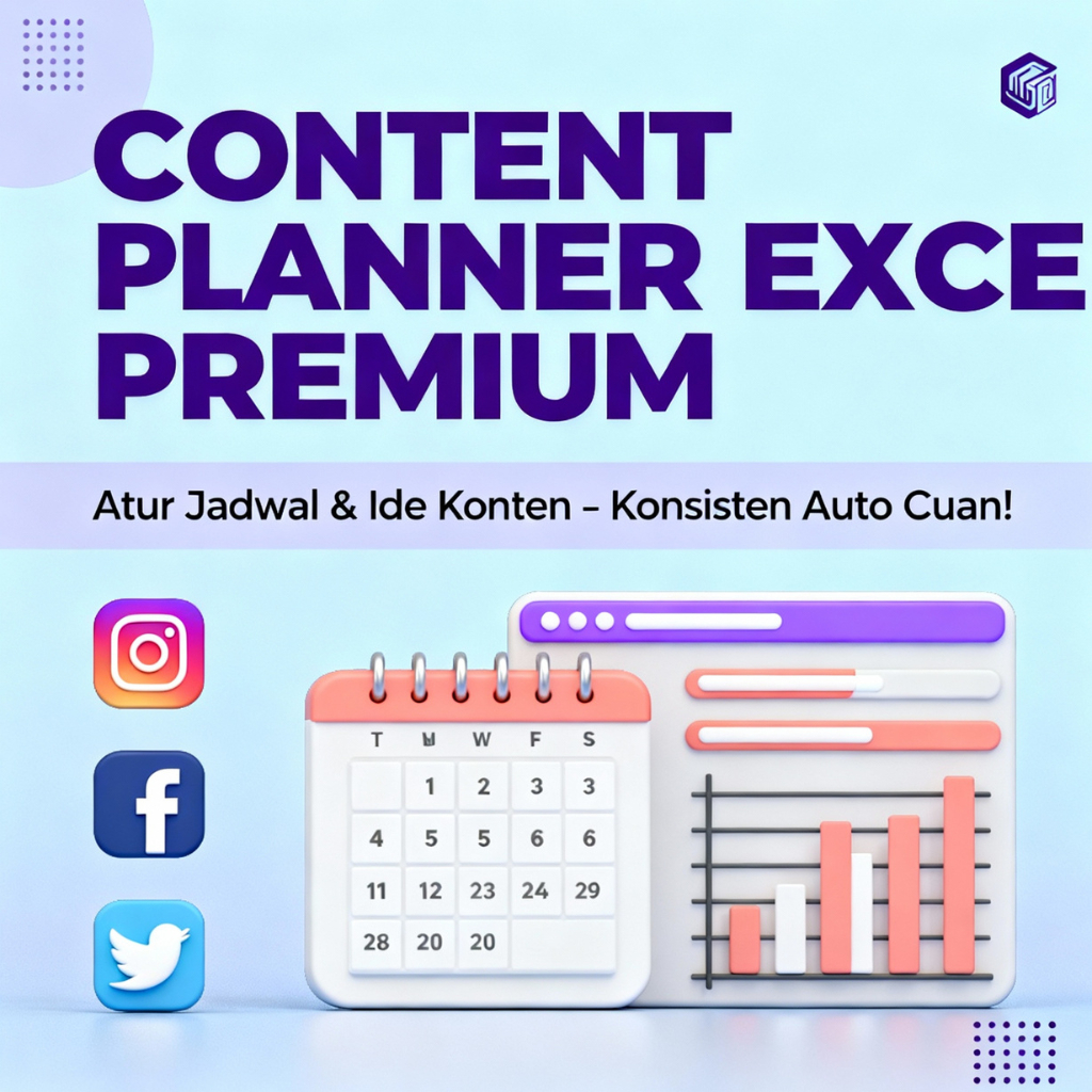Template Kalender Konten dan Rencana Posting Harian Mingguan & Bulanan