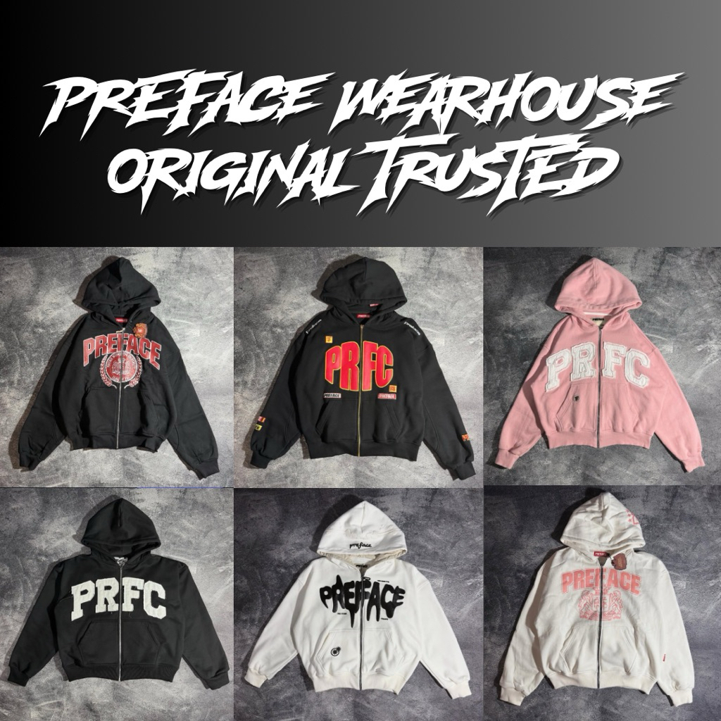 Preface WearHouse Original 100% Garansi / Preface Oasis Black / Preface Redtype / Preface Almamater 