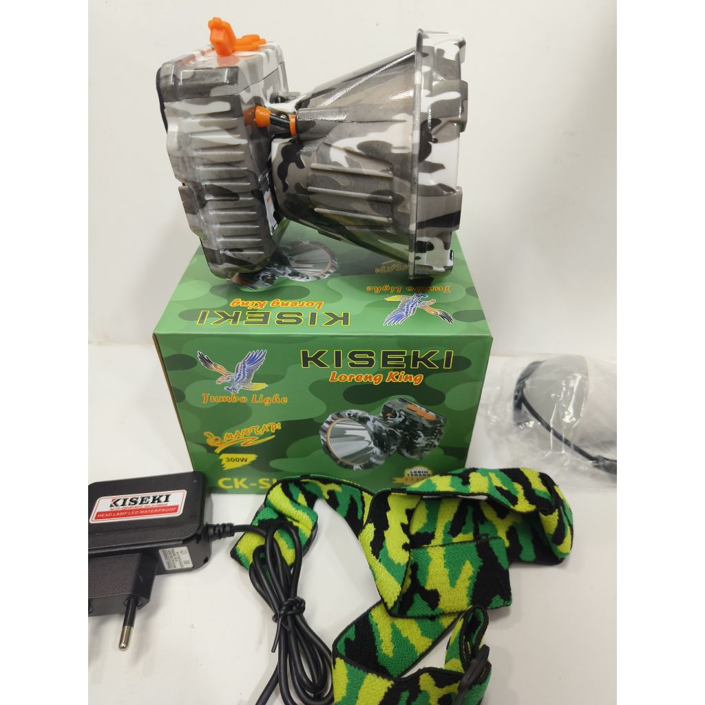 Kiseki CK-SK299X Loreng King 300Wat / Headlamp Jumbo Lighc 300W Cahay Putih Terang