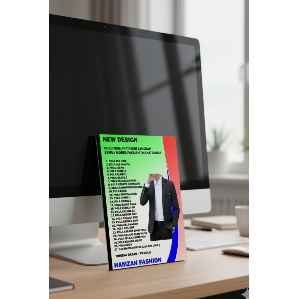 Buku pola jahit edisi lengkap detail paket lengkap