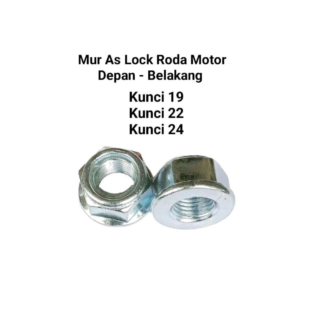 Mur As Roda Motor - Mur As Lock Roda Motor - Mur As Roda Motor Depan dan Belakang - Mur As Roda sepe