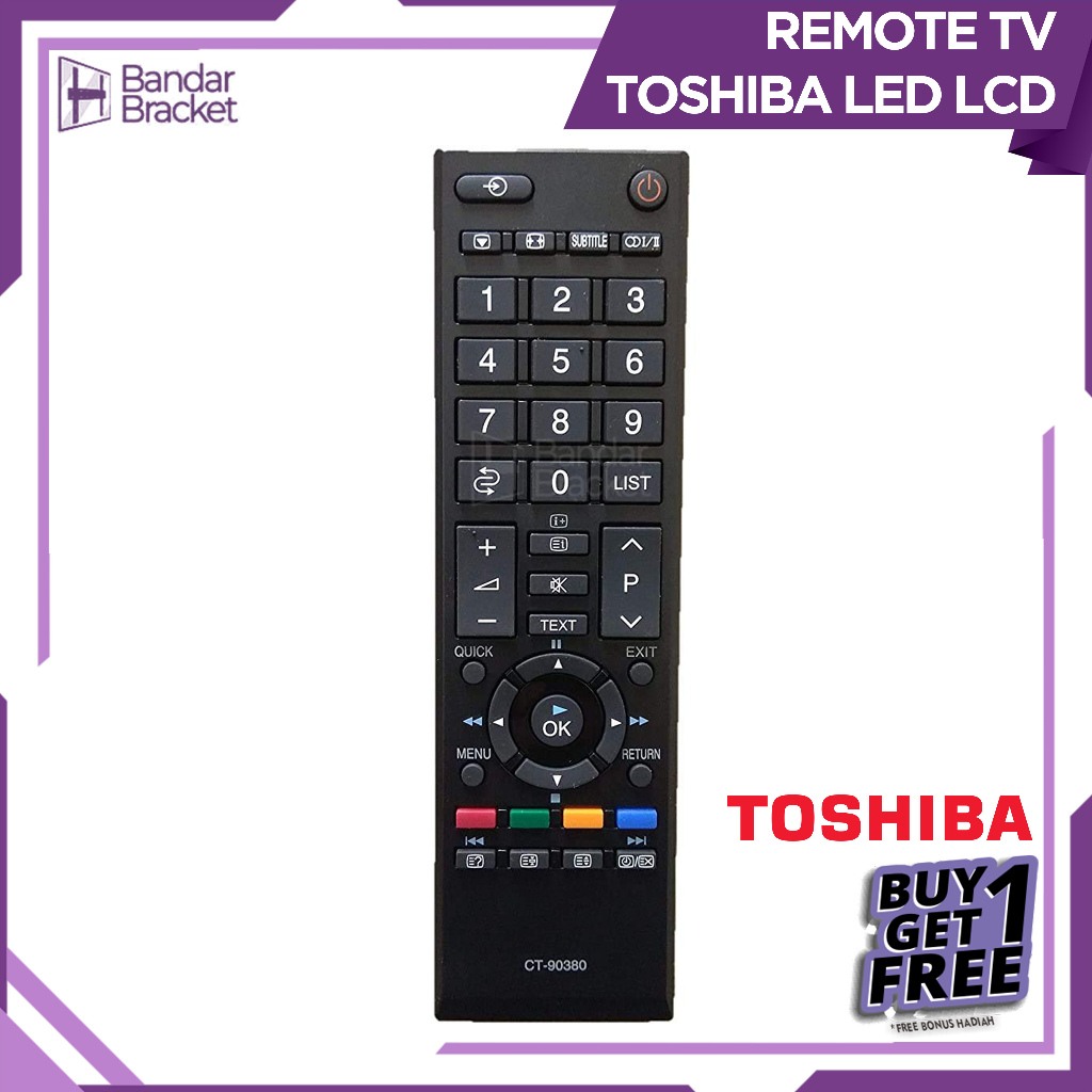Remote Toshiba Remot tv Toshiba Universal Original LED LCD Tabung Toshiba Regza BNB1