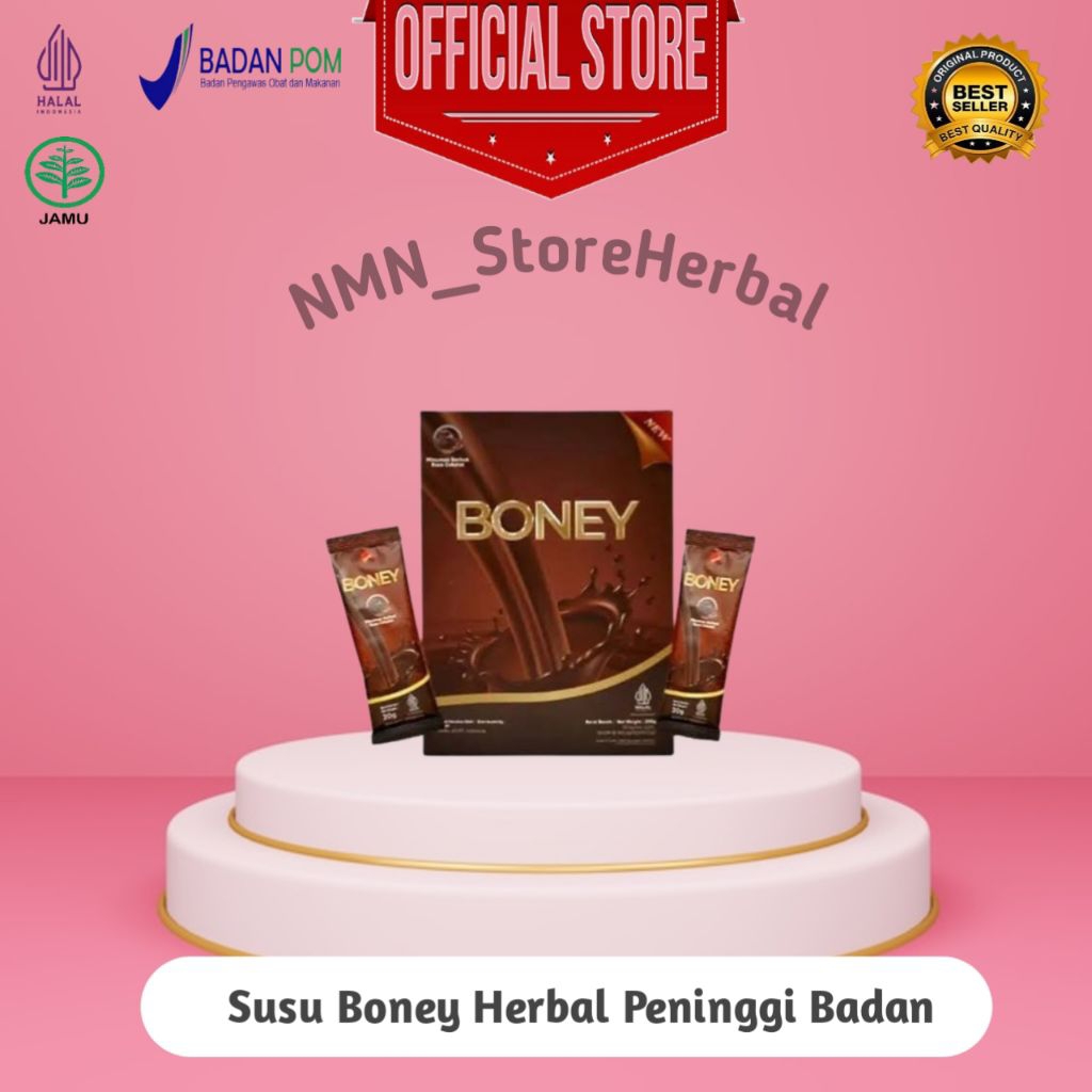 Promo 1 KOTAK SUSU BONEY - SUSU PENINGGI BADAN HERBAL BONEY ASLI ORIGINAL PENAMBAH TINGGI BADAN