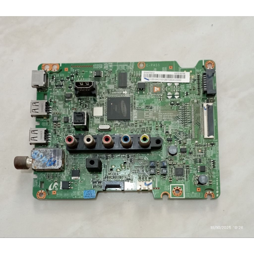 MB MOBO MAINBOARD MODULE MESIN TV SAMSUNG UA 40F5105 (MB SG40)
