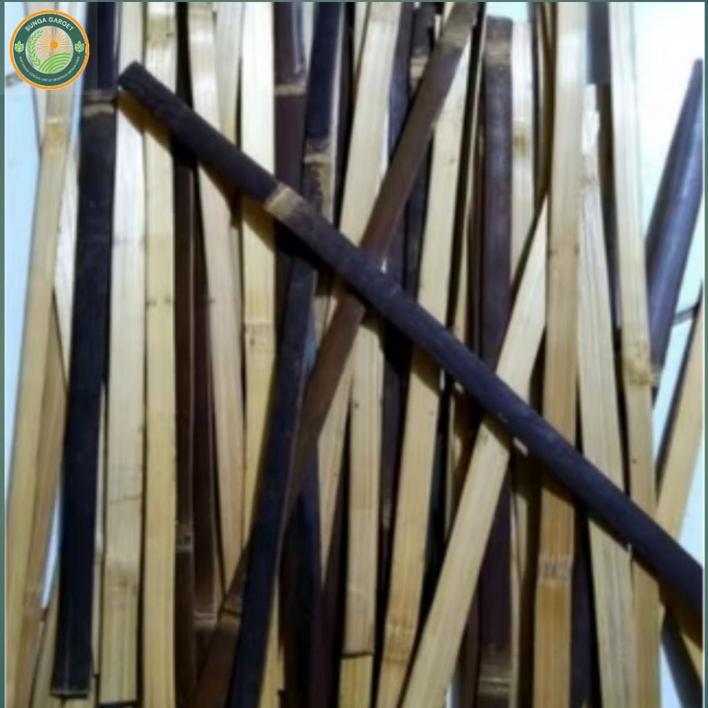Bilah bambu Hitam/Bambu Wulung berbagai Ukuran
