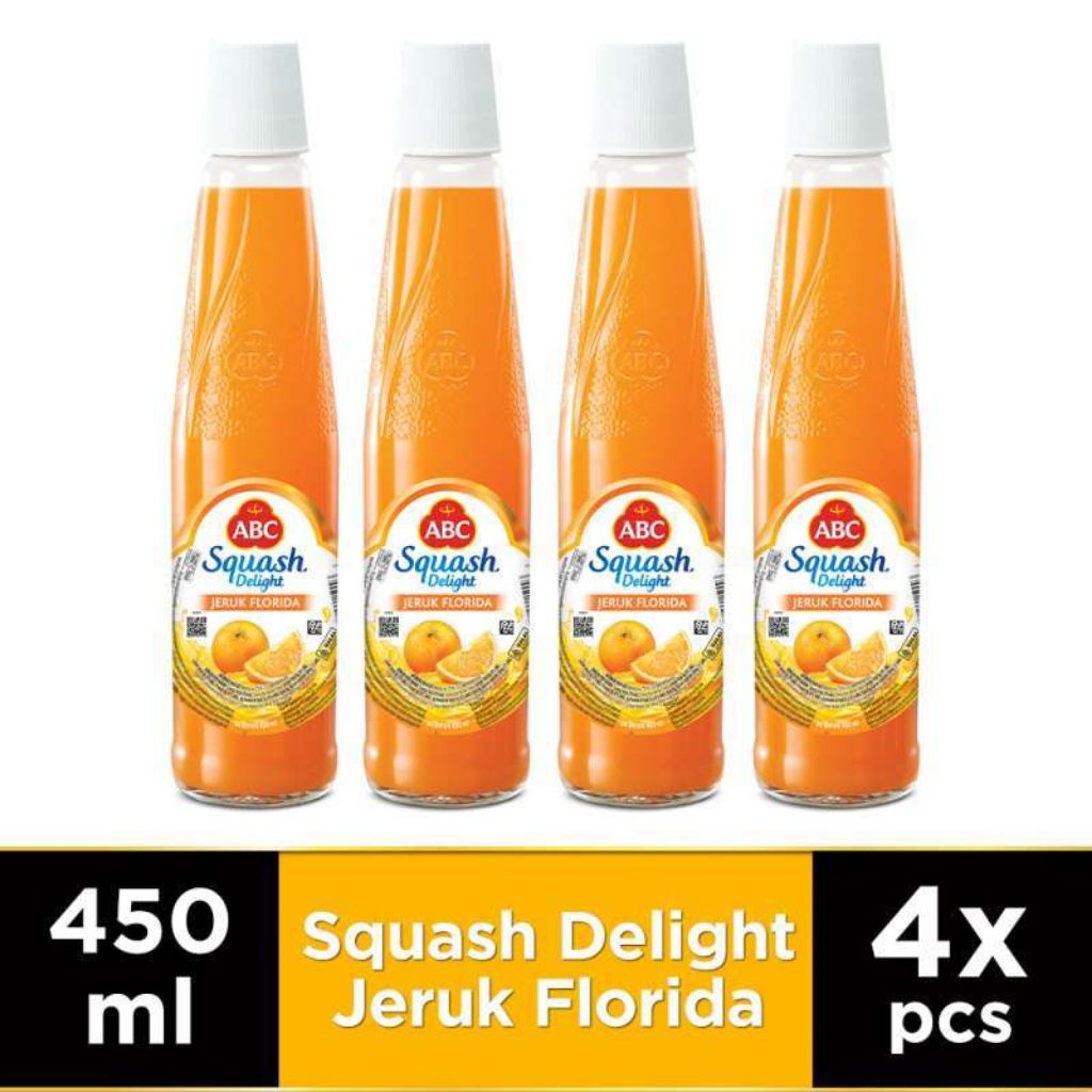 sirup ABC jeruk squash deligh 4 botol