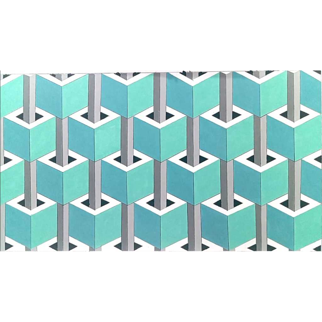 Cetakan Mal Mengecat dinding motif 3D Dimensi bukan stiker wallpaper dinding