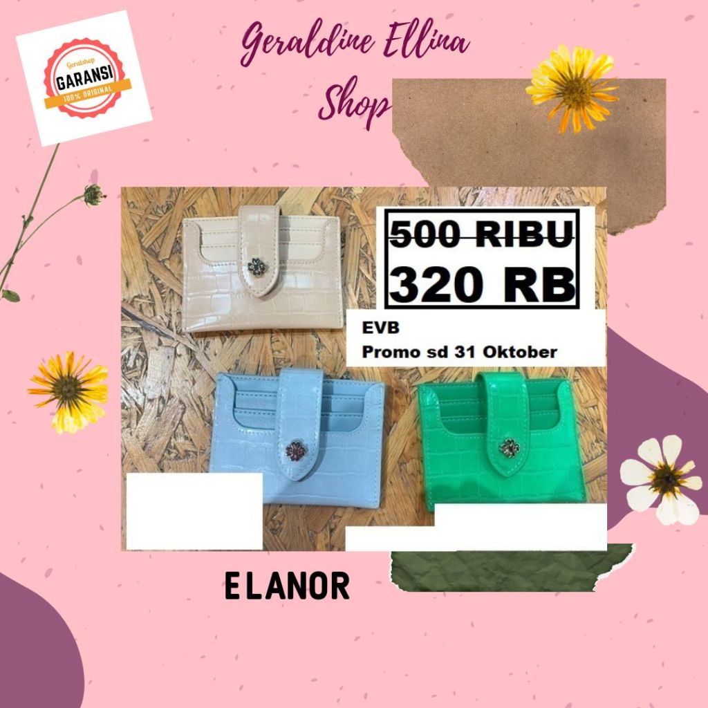 Dompet wanita EVB Original SALE wallet seri ELANOR