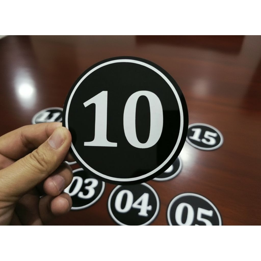 nomor meja akrilik / nomor meja akrilik bulat / nomor meja aesthetic / nomor meja caffe  / nomor mej