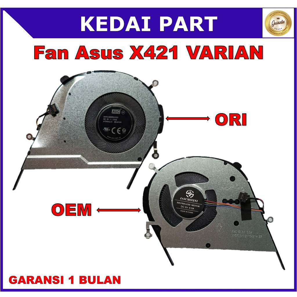 Fan Asus Vivobook X421 A413 M413 M433L M4600I S14 S432 S433 S435 ‎S435EA UM433L V4050E V4050L X413 X