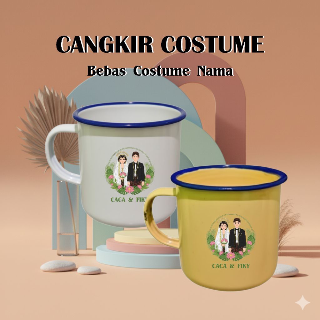Souvenir Cangkir Enamel Custom