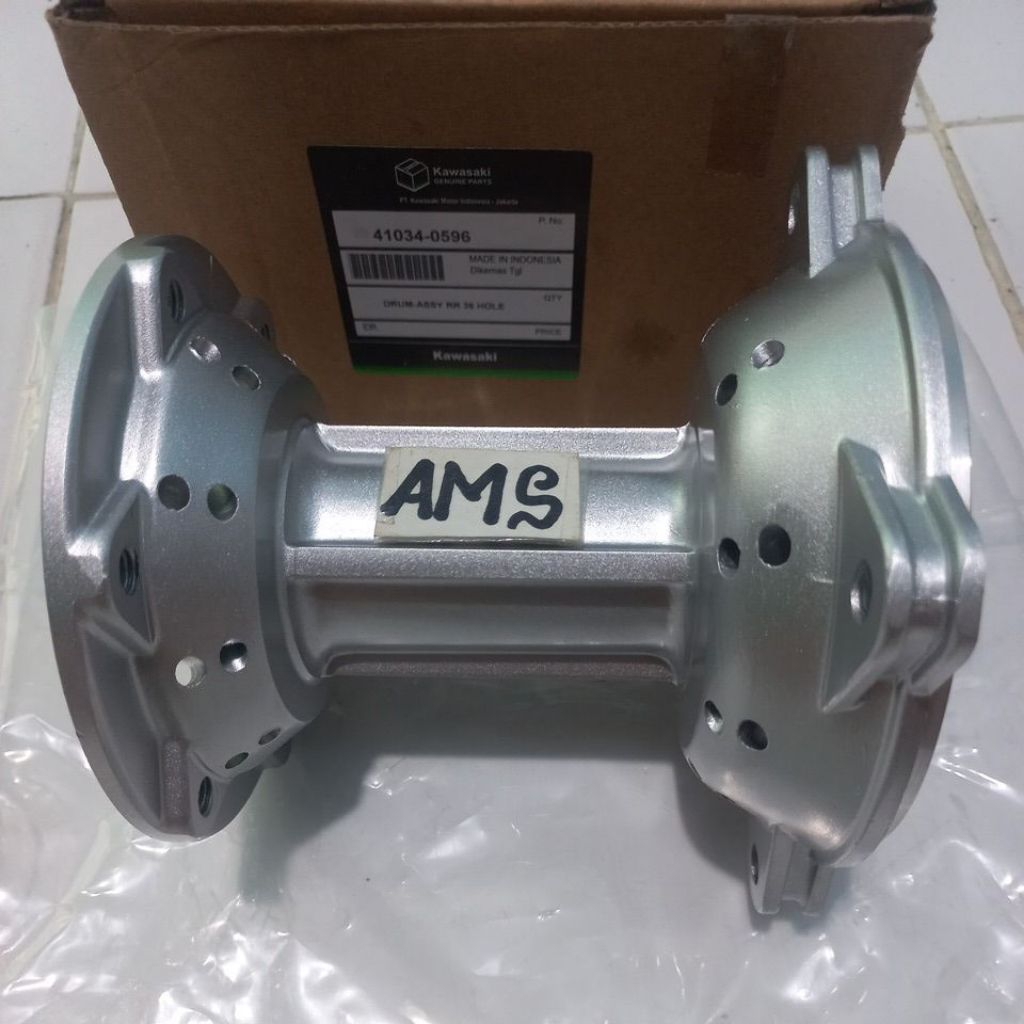 TROMOL BELAKANG KLX 150 DTRACKER BF HOLE 36 ASLI