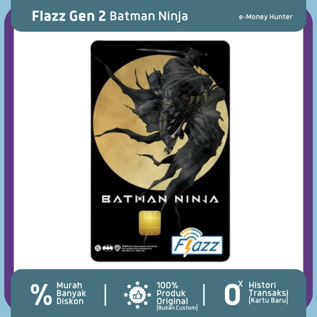 BATMAN NINJA DARK MOON Flazz BCA Gen 2 Original Limited Edition PALING MURAH NFC