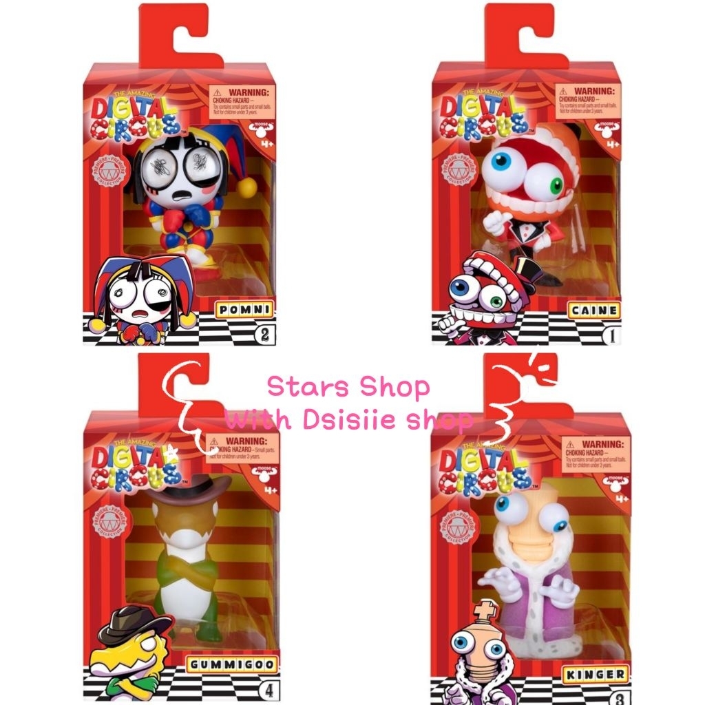 The Amazing Digital Circus Vinyl Figure Pomni Caine Gummigoo Kinger Original